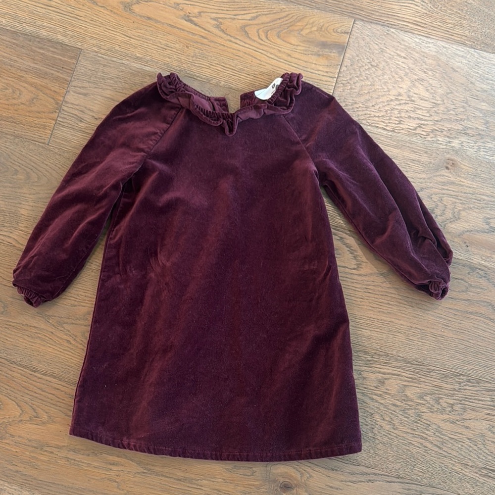 Elegant Burgundy Kids Dress